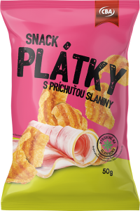 CBA Plátky snack s príchuťou slaniny 50 g