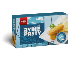 CBA rybie prsty obaľované, predsmažené, hlbokozmrazené 250 g