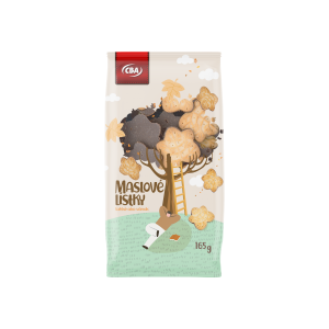 CBA Maslové lístky s kakaovou polevou 165 g