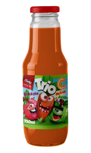 CBA Premium nápoj Trio mrkva-broskyňa-jablko 750 ml (v skle)