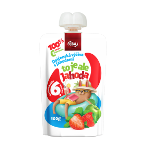 CBA dojčenská výživa jablko, jahoda 100 g