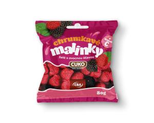 CBA CUKO MALINKY 80 g - želé s malinovou šťavou a vitamínom C
