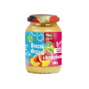 CBA Premium ovocná desiata s broskyňami 190 g