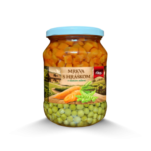 CBA mrkva s hráškom v slanom náleve 350 g (PP 170 g)