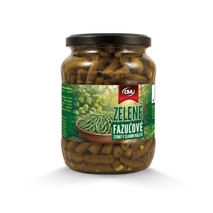 CBA zelené fazuľové struky v slanom náleve 660 g (PP 360 g)