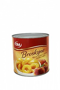 CBA Broskyne polené, lúpané 2 500 ml (PP 1 500 g)