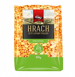 CBA hrach žltý lúpaný polený 400g