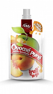 CBA Ovocné pyré jablko broskyňa 120 g