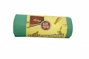 CBA Vrecia na odpad zaťahovacie 60 l / 20 ks