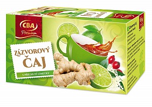 CBA Premium Zázvorový čaj s príchuťou limetky 40 g
